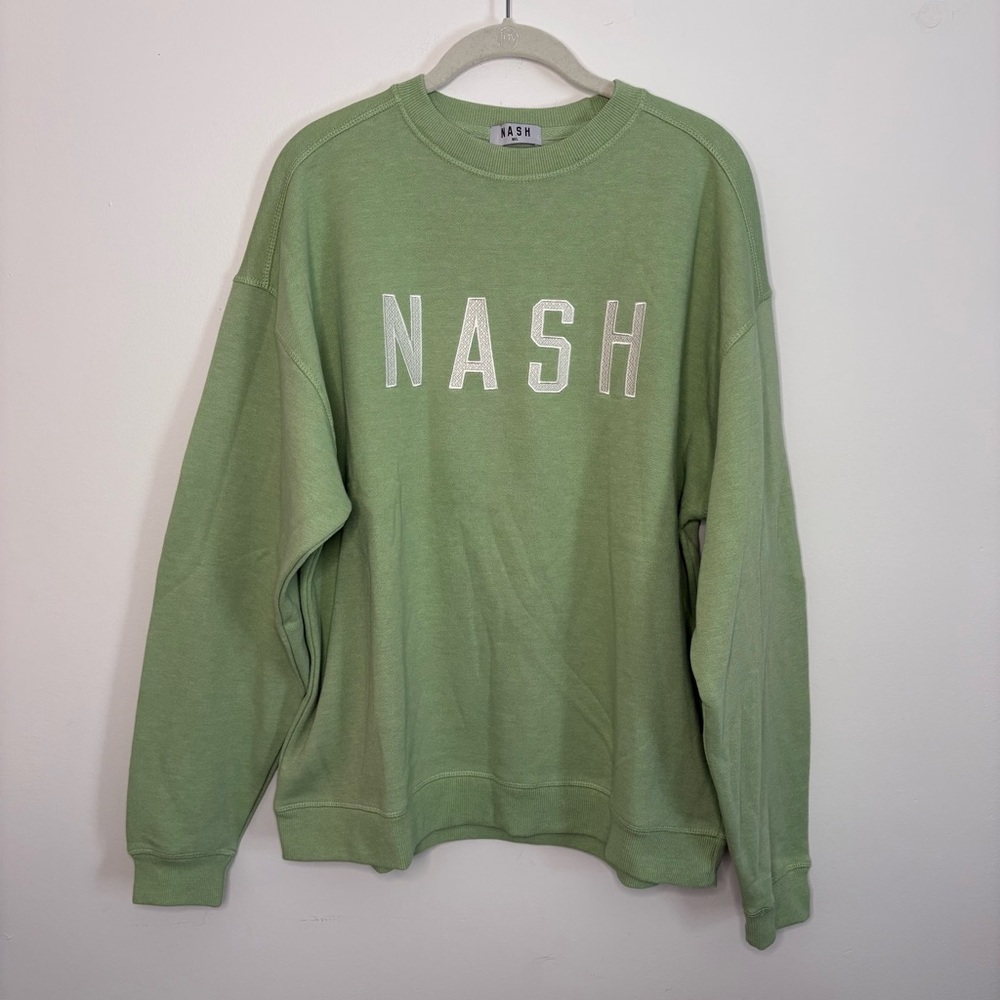 Nash Collection Nashville St. Patrick’s Day Green Lucy Crewneck Sweatshirt M/L